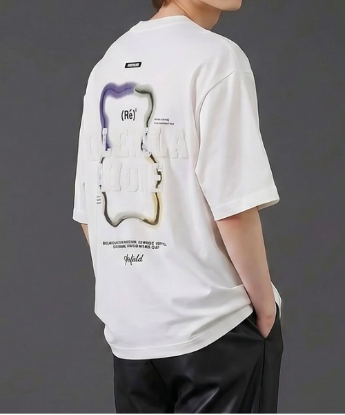 revertical(リバーティカル)の「グラフィックバックプリントTシャツ/ワンポイントロゴ 半袖ルーズT(Tシャツ/カットソー・メンズ・ブラック/ピンク/ホワイト・LARGE/MEDIUM)」の14枚目の写真