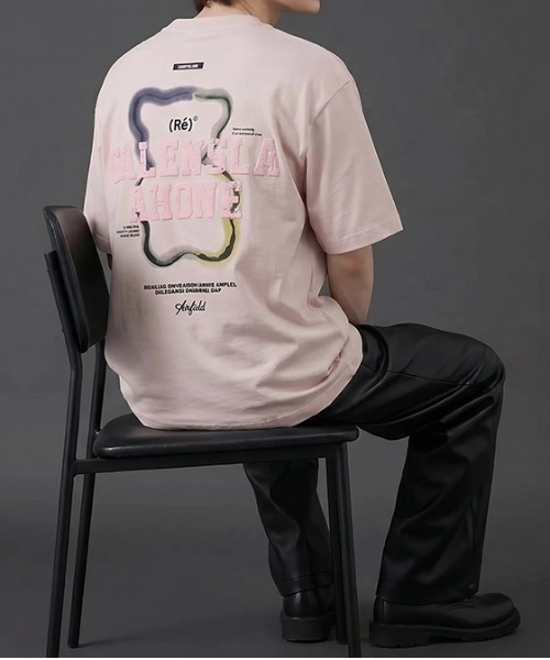 revertical(リバーティカル)の「グラフィックバックプリントTシャツ/ワンポイントロゴ 半袖ルーズT(Tシャツ/カットソー・メンズ・ブラック/ピンク/ホワイト・LARGE/MEDIUM)」の19枚目の写真