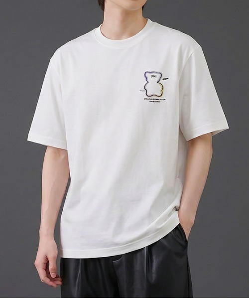 revertical(リバーティカル)の「グラフィックバックプリントTシャツ/ワンポイントロゴ 半袖ルーズT(Tシャツ/カットソー・メンズ・ブラック/ピンク/ホワイト・LARGE/MEDIUM)」の13枚目の写真