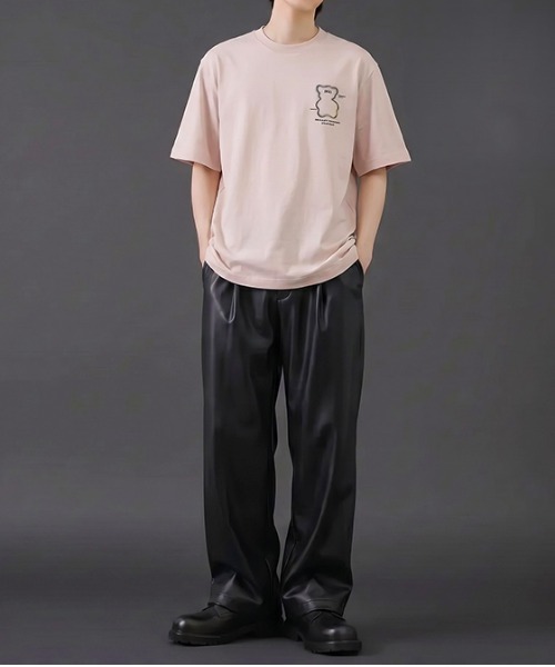 revertical(リバーティカル)の「グラフィックバックプリントTシャツ/ワンポイントロゴ 半袖ルーズT(Tシャツ/カットソー・メンズ・ブラック/ピンク/ホワイト・LARGE/MEDIUM)」の20枚目の写真