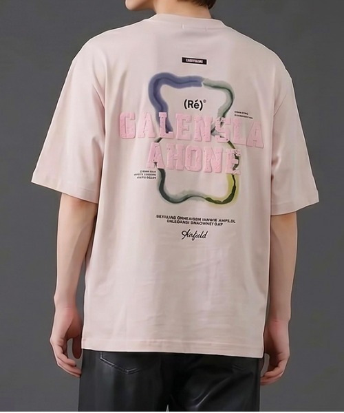 revertical(リバーティカル)の「グラフィックバックプリントTシャツ/ワンポイントロゴ 半袖ルーズT(Tシャツ/カットソー・メンズ・ブラック/ピンク/ホワイト・LARGE/MEDIUM)」の18枚目の写真