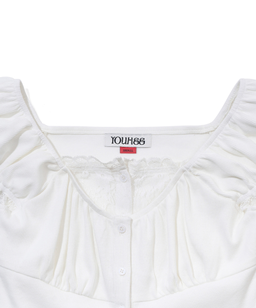 YOUHEE(ユヒ)の「LAYERED BLOUSE_WHITE(シャツ/ブラウス・レディース・その他・SMALL/MEDIUM)」の6枚目の写真