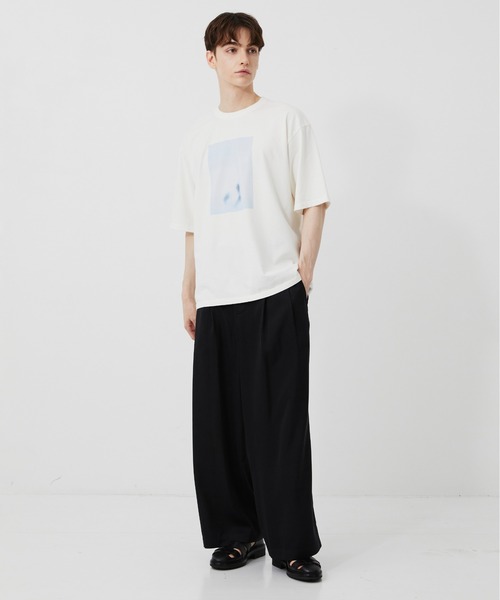 PUBLIC TOKYO(パブリックトウキョウ)の「【残りわずか】サテンフィブリルイージースラックス /ワイド/ルーズ/夏服/タック/キュプラ/吸湿性(スラックス・メンズ・ダークブラウン/ブラック・2/1)」の14枚目の写真