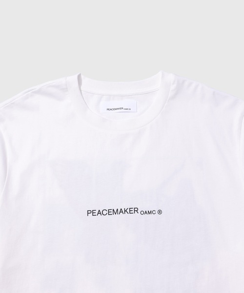 OAMC（オーエーエムシー）の「【OAMC PEACEMAKER/オーエーエムシー ピースメーカー】Regular Tee Birds Print（Tシャツ/カットソー・メンズ・ホワイト/チャコールグレー・L/M）」の4枚目の写真