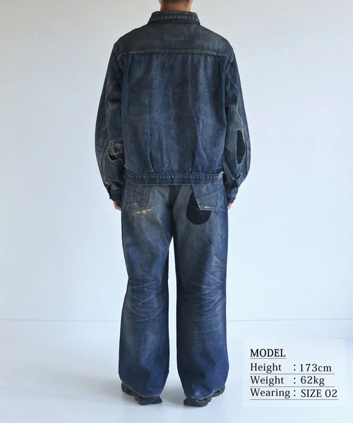 Anachronorm(アナクロノーム)の「【ANACHRONORM】REMAKED DOUBLE POCKET DENIM JACKET(デニムジャケット・メンズ・インディゴブルー・2)」の5枚目の写真