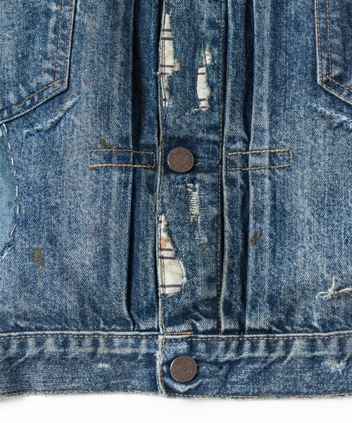 Anachronorm(アナクロノーム)の「【ANACHRONORM】REMAKED DOUBLE POCKET DENIM JACKET(デニムジャケット・メンズ・インディゴブルー・2)」の9枚目の写真