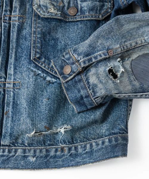 Anachronorm(アナクロノーム)の「【ANACHRONORM】REMAKED DOUBLE POCKET DENIM JACKET(デニムジャケット・メンズ・インディゴブルー・2)」の10枚目の写真