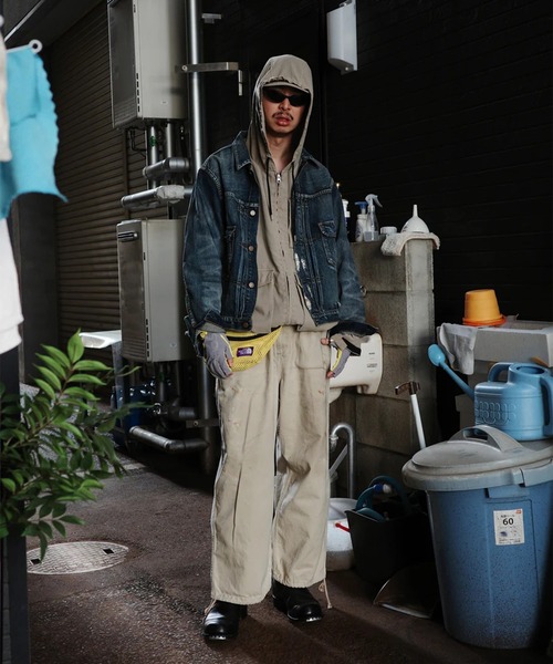 Anachronorm(アナクロノーム)の「【ANACHRONORM】REMAKED DOUBLE POCKET DENIM JACKET(デニムジャケット・メンズ・インディゴブルー・2)」の14枚目の写真
