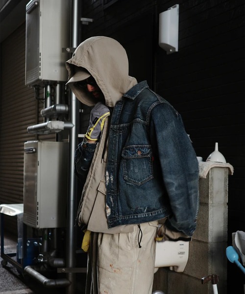 Anachronorm(アナクロノーム)の「【ANACHRONORM】REMAKED DOUBLE POCKET DENIM JACKET(デニムジャケット・メンズ・インディゴブルー・2)」の17枚目の写真
