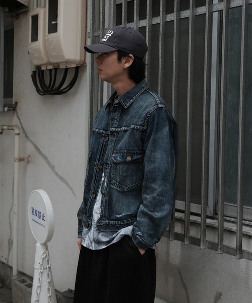Anachronorm(アナクロノーム)の「【ANACHRONORM】REMAKED DOUBLE POCKET DENIM JACKET(デニムジャケット・メンズ・インディゴブルー・2)」の20枚目の写真