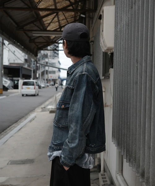 Anachronorm(アナクロノーム)の「【ANACHRONORM】REMAKED DOUBLE POCKET DENIM JACKET(デニムジャケット・メンズ・インディゴブルー・2)」の21枚目の写真