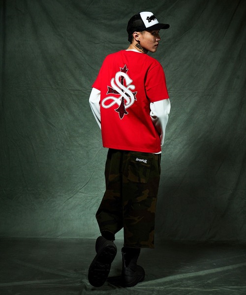 SUPPLIER（サプライヤー）の「スエットショーツ｜Camouflage Baggy Sweat Shorts｜SUPPLIER（スウェットパンツ・メンズ・グリーン系カモフラージュ/グレー系カモフラージュ・SMALL/MEDIUM/LARGE/X-LARGE）」の4枚目の写真