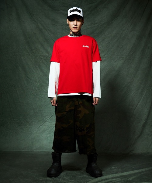 SUPPLIER（サプライヤー）の「スエットショーツ｜Camouflage Baggy Sweat Shorts｜SUPPLIER（スウェットパンツ・メンズ・グリーン系カモフラージュ/グレー系カモフラージュ・SMALL/MEDIUM/LARGE/X-LARGE）」の3枚目の写真