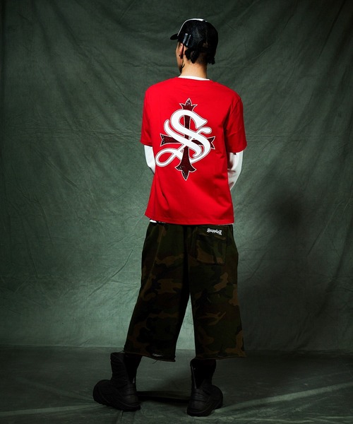 SUPPLIER（サプライヤー）の「スエットショーツ｜Camouflage Baggy Sweat Shorts｜SUPPLIER（スウェットパンツ・メンズ・グリーン系カモフラージュ/グレー系カモフラージュ・SMALL/MEDIUM/LARGE/X-LARGE）」の5枚目の写真