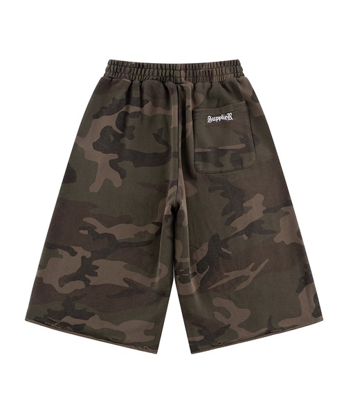 SUPPLIER（サプライヤー）の「スエットショーツ｜Camouflage Baggy Sweat Shorts｜SUPPLIER（スウェットパンツ・メンズ・グリーン系カモフラージュ/グレー系カモフラージュ・SMALL/MEDIUM/LARGE/X-LARGE）」の6枚目の写真
