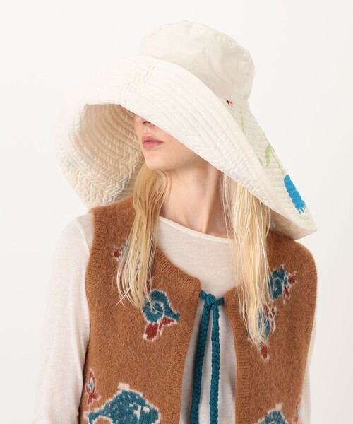TOMORROWLAND (トゥモローランド)の「romualda VIOLETA HAT リバーシブルハット(ハット・レディース・ライトブルー・2)」の4枚目の写真