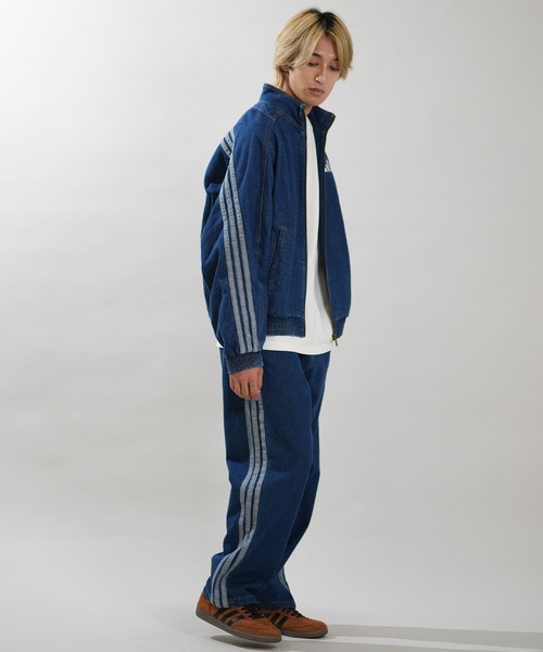 adidas(アディダス)の「adidas/アディダス M STADIUM ウォッシュデニムジャケット KGJ38(デニムジャケット・メンズ・ライトインディゴブルー/ブラック/インディゴブルー・XL/2XL/L/M)」の5枚目の写真