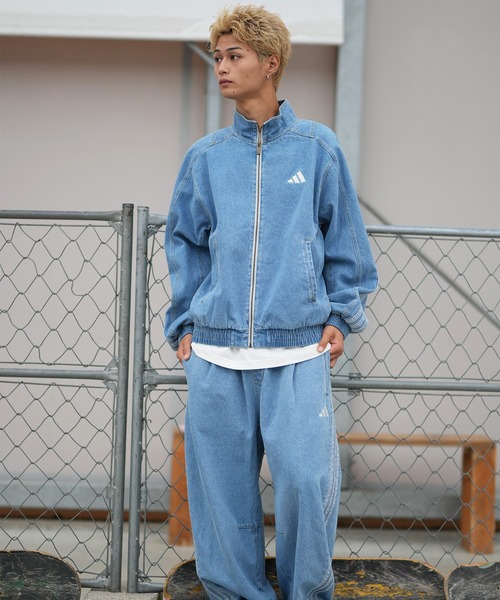 adidas(アディダス)の「adidas/アディダス M STADIUM ウォッシュデニムジャケット KGJ38(デニムジャケット・メンズ・ライトインディゴブルー/ブラック/インディゴブルー・XL/2XL/L/M)」の8枚目の写真