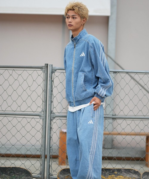 adidas(アディダス)の「adidas/アディダス M STADIUM ウォッシュデニムジャケット KGJ38(デニムジャケット・メンズ・ライトインディゴブルー/ブラック/インディゴブルー・XL/2XL/L/M)」の9枚目の写真