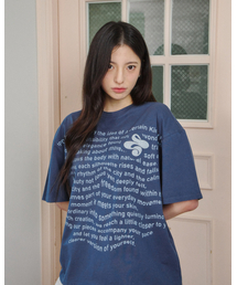 Updraft Oversized Artwork T-shirts [Blue]