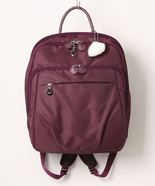 Kanana project(カナナプロジェクト)の「カナナプロジェクト リュックサック 12L PJ1-D2(バックパック/リュック・レディース・バーガンディー/ネイビー・FREE)」の2枚目の写真