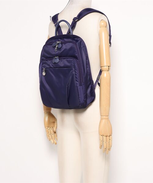 Kanana project(カナナプロジェクト)の「カナナプロジェクト リュックサック 12L PJ1-D2(バックパック/リュック・レディース・バーガンディー/ネイビー・FREE)」の6枚目の写真