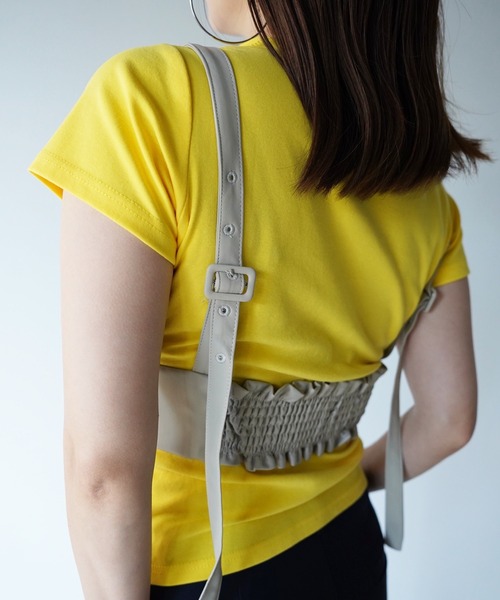 SANSeLF(サンセルフ)の「【SANSeLF】レーストリムカシュクールビスチェ saw26s085(その他トップス・レディース・ベージュ・FREE)」の5枚目の写真