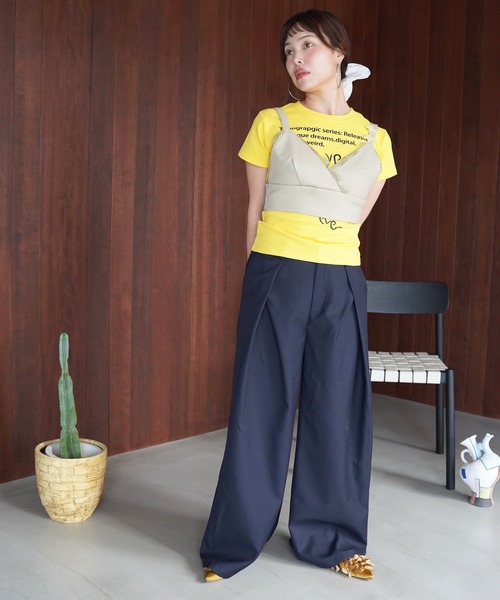 SANSeLF(サンセルフ)の「【SANSeLF】レーストリムカシュクールビスチェ saw26s085(その他トップス・レディース・ベージュ・FREE)」の15枚目の写真