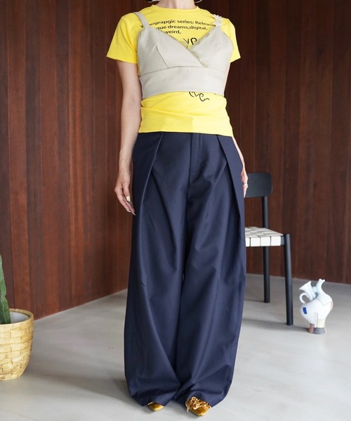 SANSeLF(サンセルフ)の「【SANSeLF】レーストリムカシュクールビスチェ saw26s085(その他トップス・レディース・ベージュ・FREE)」の16枚目の写真
