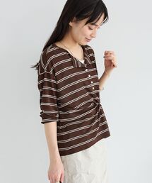 シアーボーダーヘンリーネックロンT