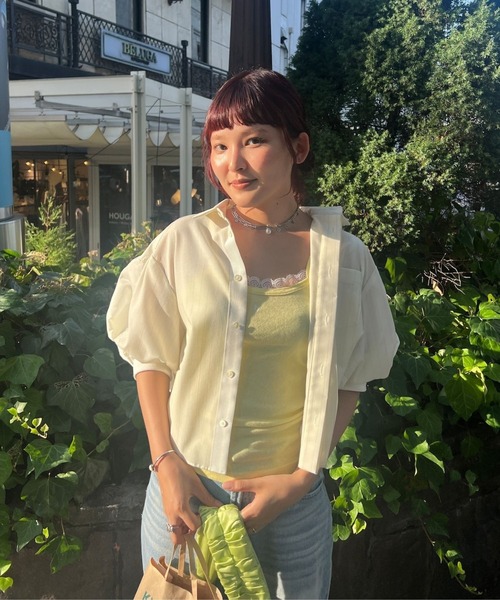 BLOOMING CHARM(ブルーミングチャーム)の「Logo camisole(キャミソール・レディース・イエロー・ONE SIZE)」の2枚目の写真