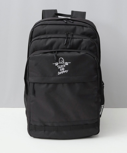 THRASHER(スラッシャー)の「大容量 3層構造 バックパック A4・B4・PC対応(バックパック/リュック・メンズ・ブラック・FREE)」の2枚目の写真