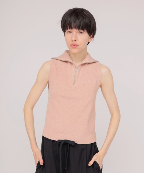 DRESSLAVE(ドレスレイブ)の「twinkle zip pullover(トゥインクルジッププルオーバー)(ニット/セーター・レディース・ピンク/ブルー/シルバー・38)」の1枚目の写真