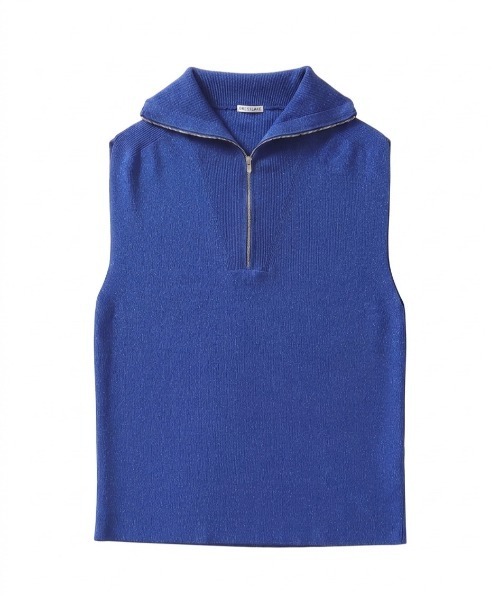 DRESSLAVE(ドレスレイブ)の「twinkle zip pullover(トゥインクルジッププルオーバー)(ニット/セーター・レディース・ピンク/ブルー/シルバー・38)」の2枚目の写真