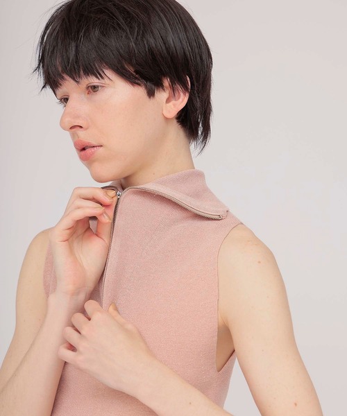 DRESSLAVE(ドレスレイブ)の「twinkle zip pullover(トゥインクルジッププルオーバー)(ニット/セーター・レディース・ピンク/ブルー/シルバー・38)」の7枚目の写真