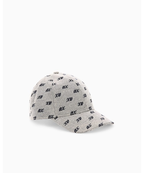 ARMANI EXCHANGE(アルマーニエクスチェンジ)の「【A|X アルマーニ エクスチェンジ】<オンライン限定>オールオーバージャカードロゴ パネルキャップ(キャップ・レディース・ベージュ・FREE)」の1枚目の写真