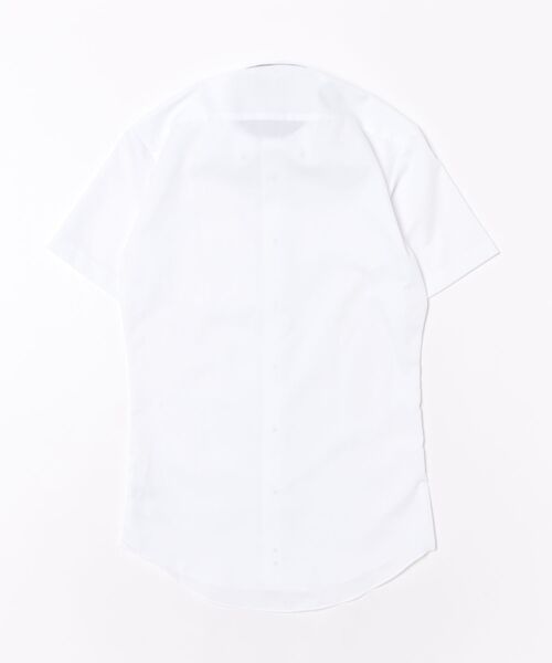 TOKYO SHIRTS（トウキョウシャツ）の「【吸水速乾】 形態安定ノンアイロン ドゥエボットーニ 半袖ビジネスワイシャツ（ビジネスシャツ・メンズ・ホワイト・首回り39cm/首回り41cm/首回り42cm/首回り37cm/首回り43cm）」の7枚目の写真