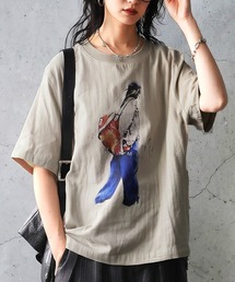 ヴィンテージ風 プリント 綿100 Tシャツ