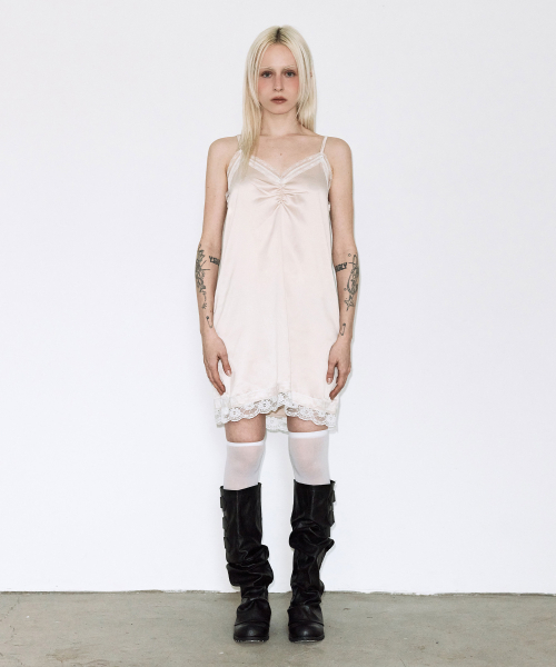 FANCY CLUB(ファンシークラブ)の「レーススリップワンピース (ピンクベージュ) F26QD149(ワンピース・レディース・その他・ONE)」の4枚目の写真
