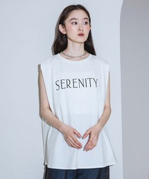 LAKOLE | ＜接触冷感＞coolfiberロゴノースリーブ / 679638(Tシャツ/カットソー)