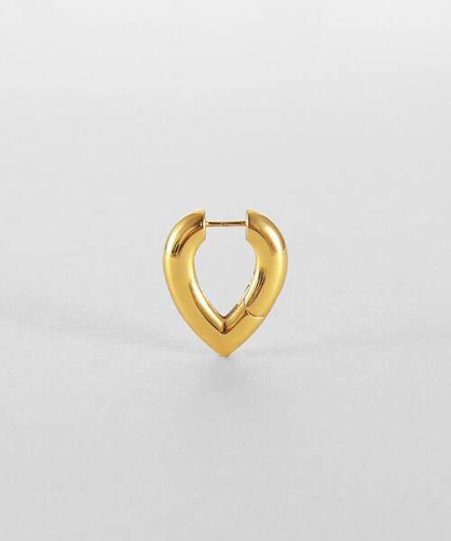 COCOSHNIK ONKITSCH(ココシュニックオンキッチュ)の「シルバー ハギーフープ ドロップピアス GP(ピアス(両耳用)・レディース・ゴールド・00)」の3枚目の写真