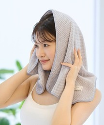 tutuanna（チュチュアンナ）の「[乾かす時間が半分！超速乾タオル]タグ付きぽこぽこマイクロファイバーヘアドライタオル（タオル）」