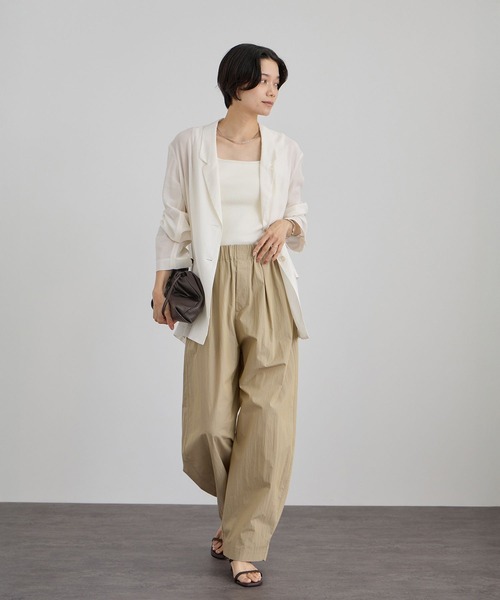 SALON adam et rope'(サロン アダム エ ロペ)の「【W S(ドゥーブル)】ソフトレザードロストミドルバッグ(ハンドバッグ・レディース・ダークブラウン/ブラック・FREE)」の4枚目の写真
