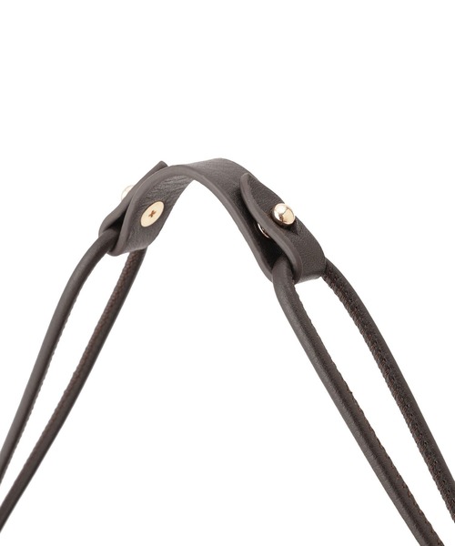 SALON adam et rope'(サロン アダム エ ロペ)の「【W S(ドゥーブル)】ソフトレザードロストミドルバッグ(ハンドバッグ・レディース・ダークブラウン/ブラック・FREE)」の18枚目の写真