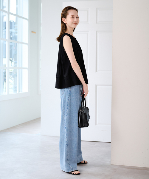 U by SPICK&SPAN（ユーバイスピックアンドスパン）の「《追加》UBY Spick & Span タックブラウス 2（シャツ/ブラウス・レディース・ホワイト/ブラック・FREE）」の6枚目の写真