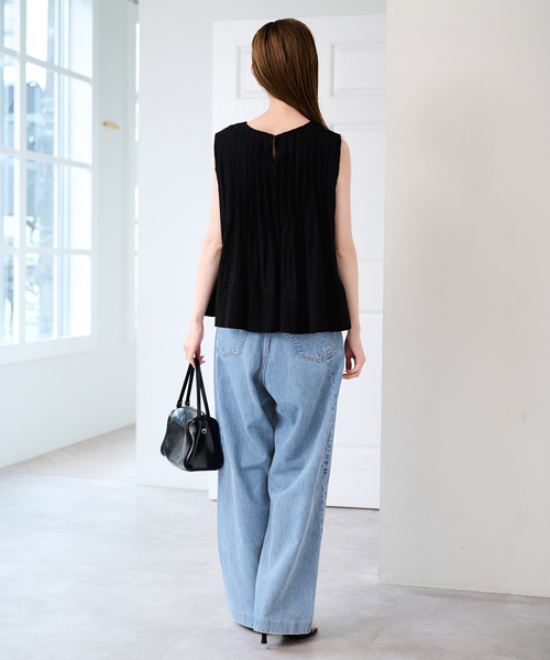 U by SPICK&SPAN（ユーバイスピックアンドスパン）の「《追加》UBY Spick & Span タックブラウス 2（シャツ/ブラウス・レディース・ホワイト/ブラック・FREE）」の7枚目の写真