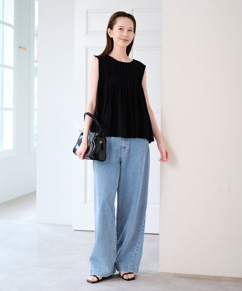 U by SPICK&SPAN（ユーバイスピックアンドスパン）の「《追加》UBY Spick & Span タックブラウス 2（シャツ/ブラウス・レディース・ホワイト/ブラック・FREE）」の8枚目の写真