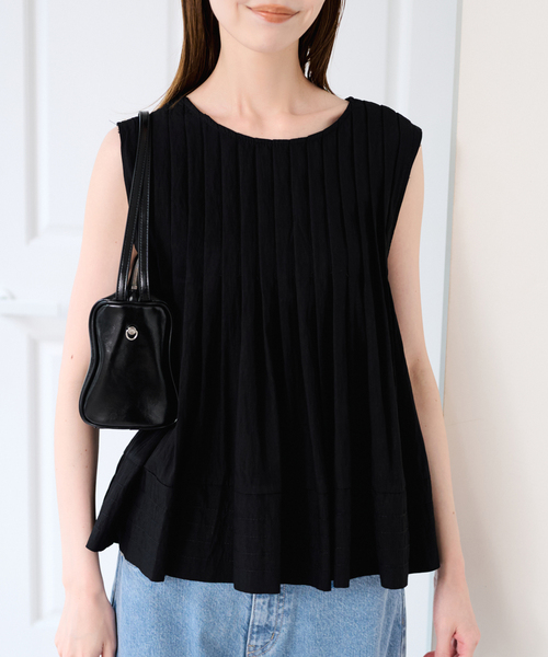 U by SPICK&SPAN（ユーバイスピックアンドスパン）の「《追加》UBY Spick & Span タックブラウス 2（シャツ/ブラウス・レディース・ホワイト/ブラック・FREE）」の10枚目の写真