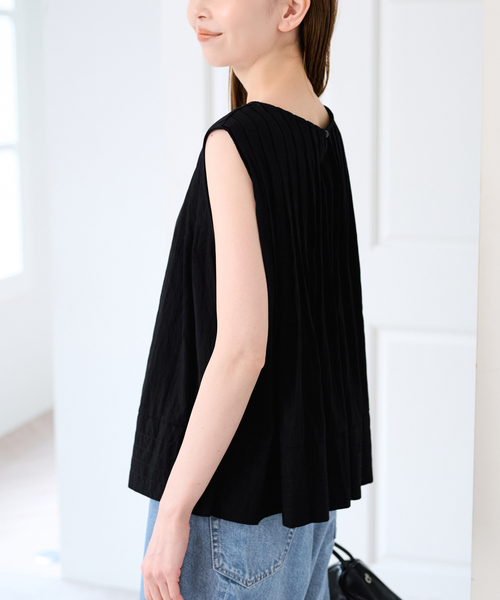 U by SPICK&SPAN（ユーバイスピックアンドスパン）の「《追加》UBY Spick & Span タックブラウス 2（シャツ/ブラウス・レディース・ホワイト/ブラック・FREE）」の12枚目の写真