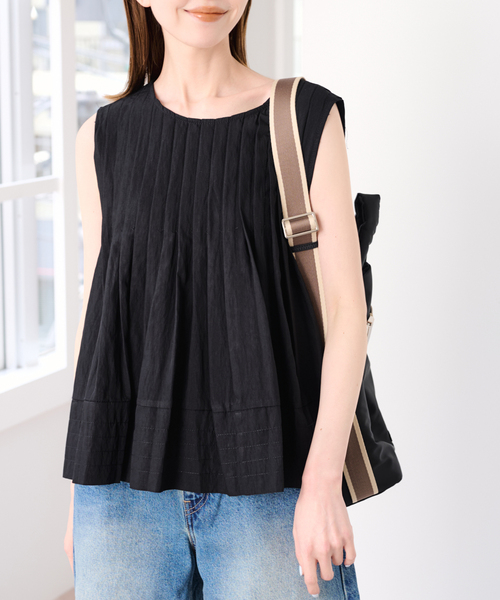 U by SPICK&SPAN（ユーバイスピックアンドスパン）の「《追加》UBY Spick & Span タックブラウス 2（シャツ/ブラウス・レディース・ホワイト/ブラック・FREE）」の15枚目の写真